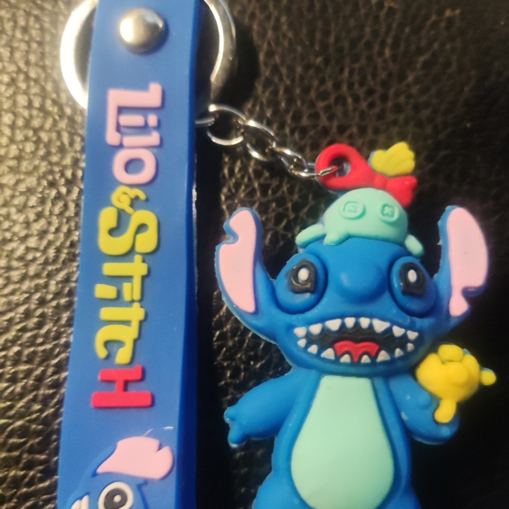 Blue Keychain Toy Stitch